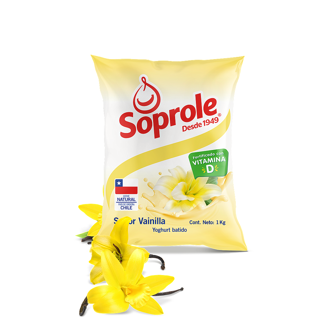 ID 1434944 - YOGURT BATIDO SOPROLE VAINILLA BOLSA 1 K UNIDAD