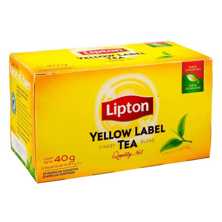 ID 1440300 - TE LIPTON YELLOW LABEL CAJA 20 BOLSAS UNIDAD