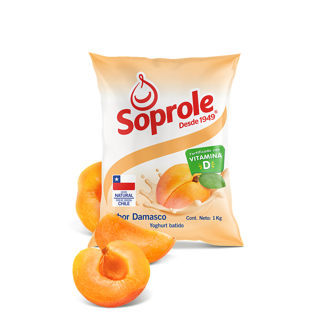 ID 1434915 - YOGURT BATIDO SOPROLE DAMASCO BOLSA 1 K UNIDAD