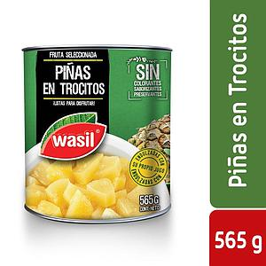 ID 1429350 - FRUTA CONSERVA WASIL PIÑAS EN TROCITOS TARRO 565 G UNIDAD