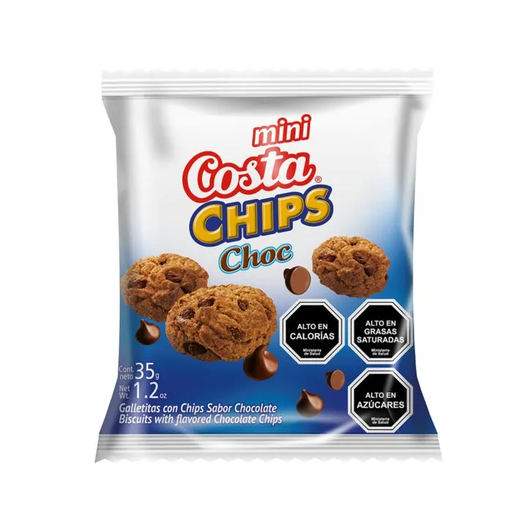 ID 1884697 - GALLETA DULCE COSTA MINI CHIPS COC 35 G UNIDAD