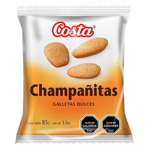 ID 1451626 - GALLETA DULCE COSTA CHAMPAÑITAS BOLSA 85 G UNIDAD