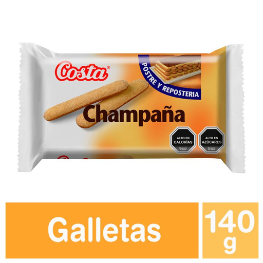ID 1451611 - GALLETA DULCE COSTA CHAMPAÑA BOLSA 140 G UNIDAD