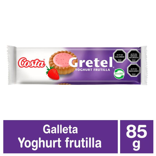 ID 1451581 - GALLETA DULCE COSTA GRETEL YOGHURT FRUTILLA 85 G UNIDAD