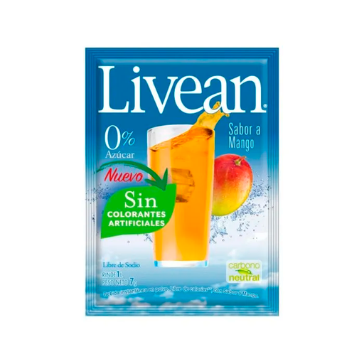 ID 1487654 - JUGO EN POLVO LIGHT LIVEAN MANGO SOBRE 7 G UNIDAD