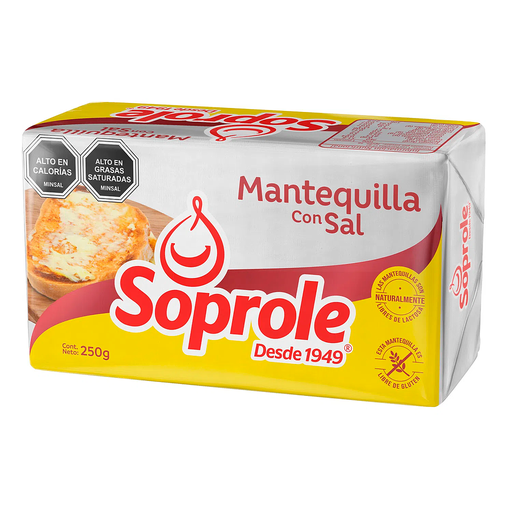 ID 1434074 - MANTEQUILLA SOPROLE CON SAL PAN 250 G UNIDAD