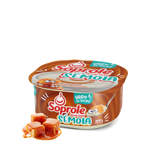 ID 1434464 - POSTRE REFRIGERADO SOPROLE SEMOLA CON LECHE SALSA DE CARAMELO POTE 140 G UNIDAD