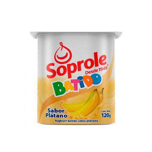 ID 1434809 - YOGURT BATIDO SOPROLE PLATANO POTE 120 G UNIDAD