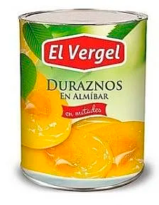 ID 1445370 - FRUTA CONSERVA EL VERGEL DURAZNO EN ALMIBAR MITADES TARRO 590 G UNIDAD