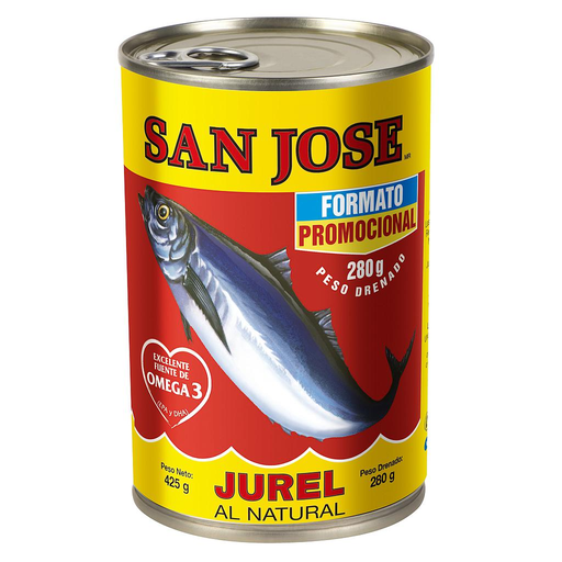 ID 1490130 - JUREL CONSERVA AL NATURAL TARRO 425 G UNIDAD