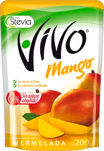 ID 1491030 - MERMELADA SIN AZUCAR VIVO MANGO BOLSA 200 G UNIDAD