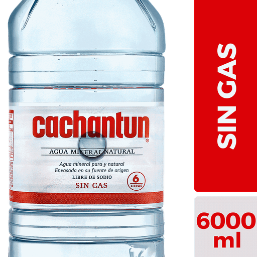 ID 1446075 - AGUA MINERAL SIN GAS CACHANTUN BIDON 6 L UNIDAD