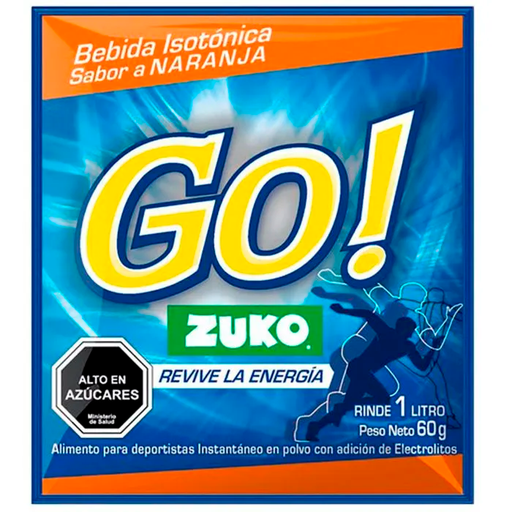 ID 1452960 - JUGO EN POLVO ZUKO GO! ISOTONICA NARANJA SOBRE 60 G UNIDAD