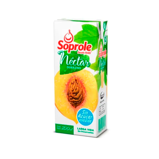ID 1803689 - JUGO LIQUIDO SOPROLE NECTAR DURAZNO CAJA 200 CC UNIDAD