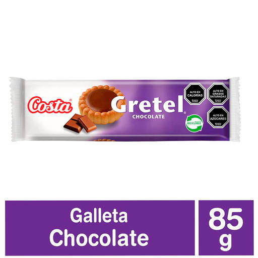 ID 1451655 - GALLETA DULCE COSTA GRETEL CHOCOLATE BOLSA 85 G UNIDAD