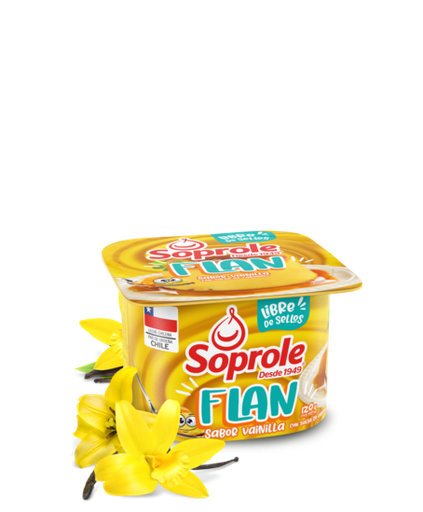 ID 1434300 - POSTRE REFRIGERADO SOPROLE FLAN VAINILLA POTE 120 G UNIDAD