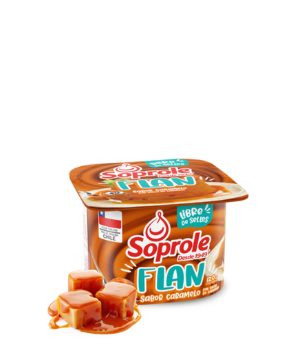 ID 1434285 - POSTRE REFRIGERADO SOPROLE FLAN CARAMELO POTE 120 G UNIDAD