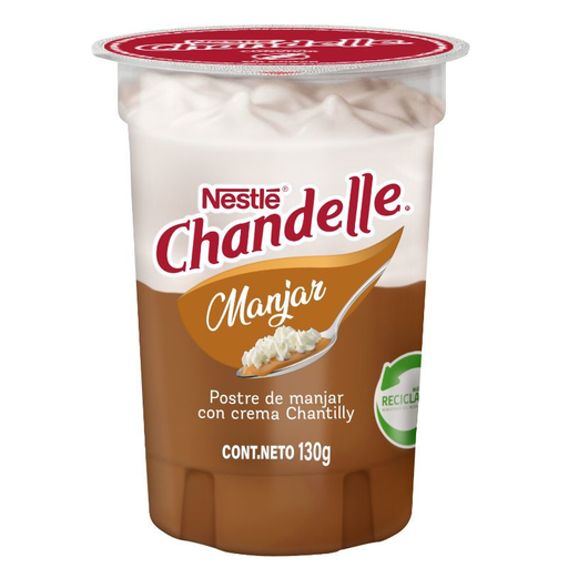 ID 1448655 - POSTRE REFRIGERADO NESTLE CHANDELLE MANJAR POTE 130 G UNIDAD