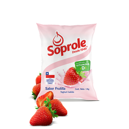 ID 1434900 - YOGURT BATIDO SOPROLE FRUTILLA BOLSA 1 K UNIDAD