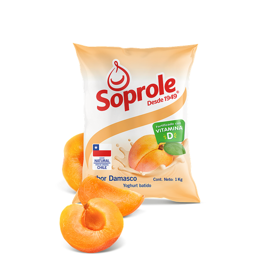 ID 1434915 - YOGURT BATIDO SOPROLE DAMASCO BOLSA 1 K UNIDAD