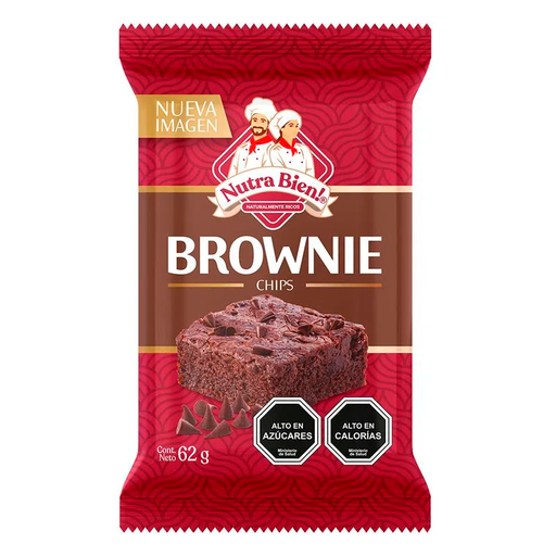 ID 1493715 - QUEQUE NUTRABIEN BROWNIE CHIP BOLSA 62 G UNIDAD