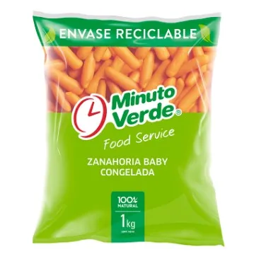 ID 1476316 - ZANAHORIA CONGELADA MINUTO VERDE CUBO BOLSA 1K UNIDAD