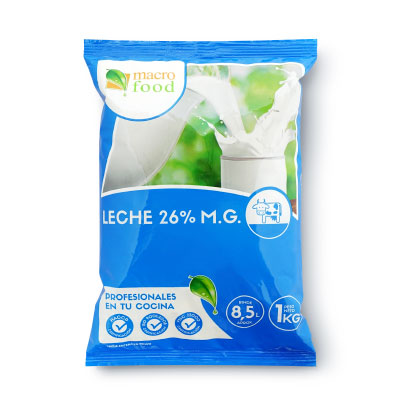 ID 1438425 - LECHE EN POLVO ENTERA MACRO FOOD FORMULA LACTEA 26% MG BOLSA 1 K UNIDAD
