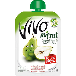 ID 1885257 - COMPOTA PARA BEBE VIVO MIFRUT PERA 90 G UNIDAD