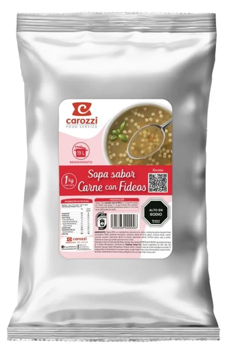 ID 1885308 - SOPA CAROZZI CARNE CON FIDEOS 1 K UNIDAD