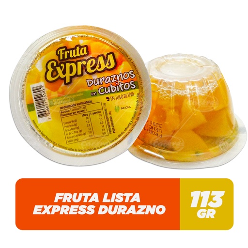 ID 1805451 - POSTRE REFRIGERADO FRUTA LISTA DURAZNO TROCITO 113 G UNIDAD