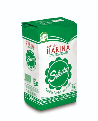 ID 1433370 - HARINA SIN POLVOS SELECTA BOLSA 1K UNIDAD