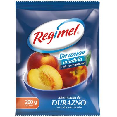 ID 1440660 - MERMELADA SIN AZUCAR REGIMEL DURAZNO BOLSA 200 G UNIDAD