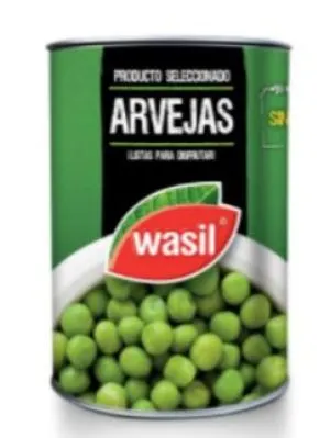 ID 1598952 - VERDURA CONSERVA WASIL ARVEJITAS TARRO 300 G UNIDAD