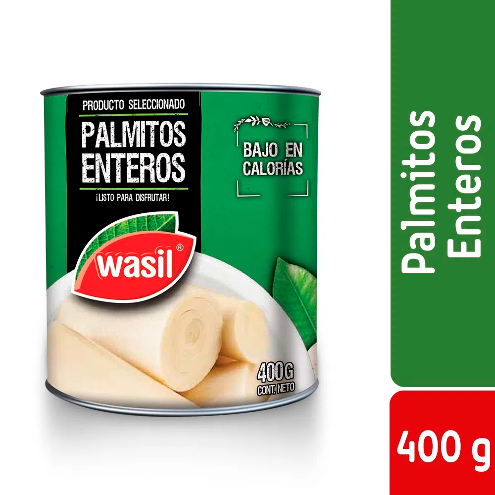 ID 1429636 - VERDURA CONSERVA WASIL PALMITOS ENTEROS TARRO 400 G UNIDAD