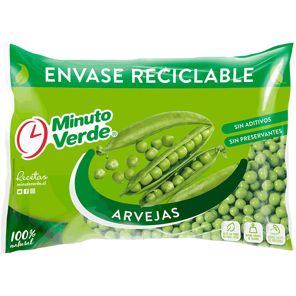 ID 1475744 - ARVEJA CONGELADA MINUTO VERDE BOLSA 500 G UNIDAD